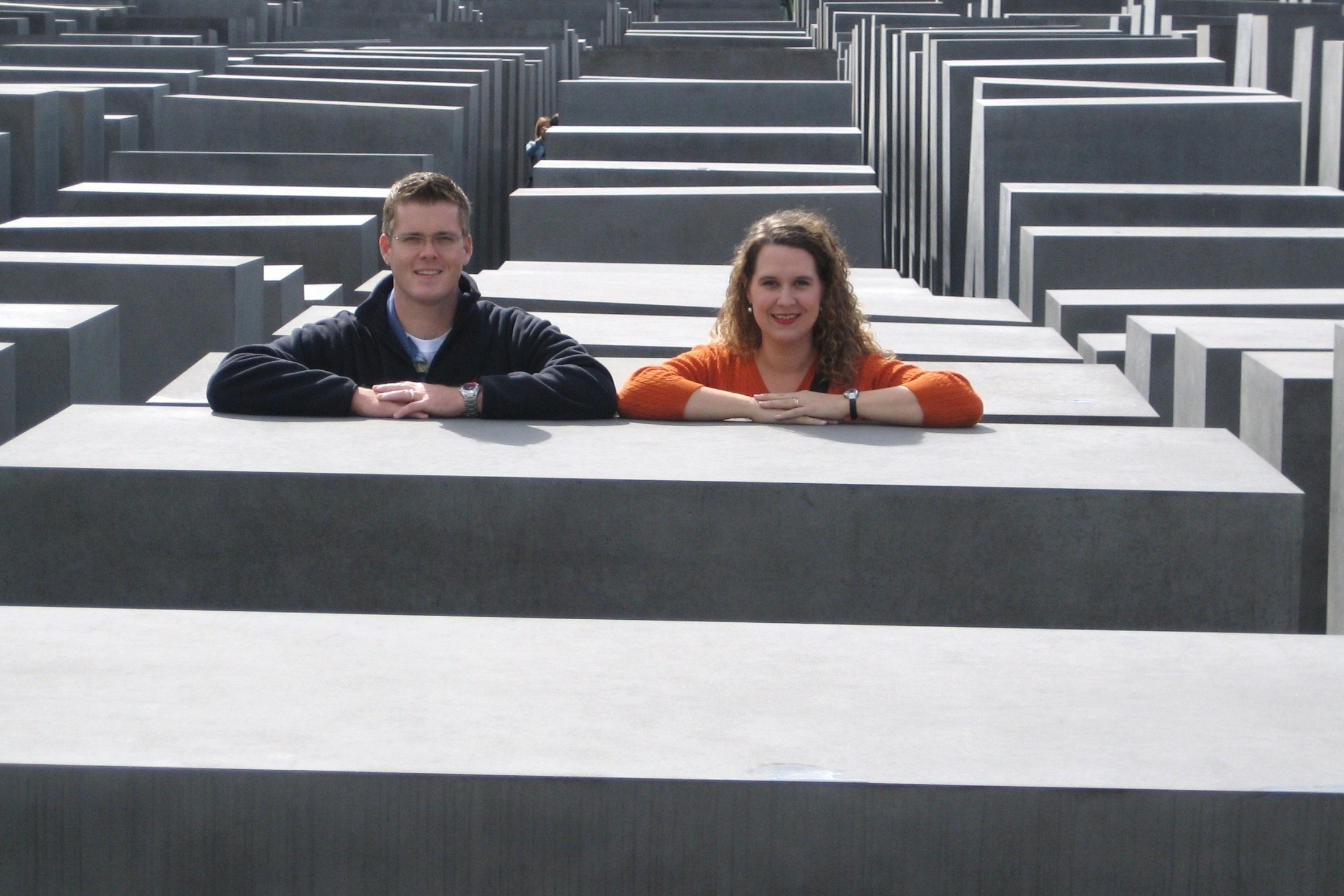 Ashley and Nathan at the memorial